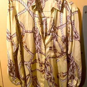 Beautiful chain and rope print shirt from Zara.